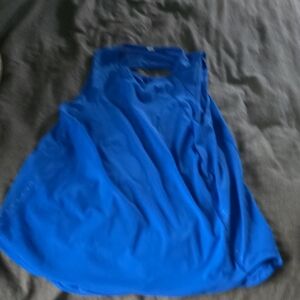 Women's Blue Sleeveless Top